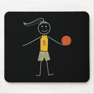 Alfombrilla De Ratón Chicas de baloncesto divertidos jugador de balonce