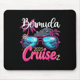 Alfombrilla De Ratón Chicas de crucero 2025 Cumpleaños viaje Crucero Sq