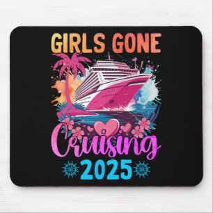 Alfombrilla De Ratón Chicas de crucero 2025 Vacaciones de crucero para