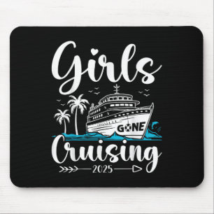 Alfombrilla De Ratón Chicas de crucero 2025 Vacaciones de crucero para