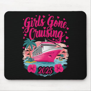 Alfombrilla De Ratón Chicas de crucero 2025 Vacaciones de crucero para