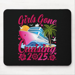 Alfombrilla De Ratón Chicas de crucero 2025 Vacaciones de crucero para