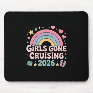 Alfombrilla De Ratón Chicas de Crucero 2026 Crucero Retro Arcoíris Vaca