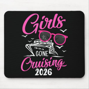 Alfombrilla De Ratón Chicas de crucero 2026 Fiesta de vacaciones crucer