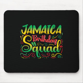 Alfombrilla De Ratón Chicas de cumpleaños Fiesta Outfi de Jamaica Squad