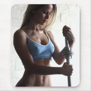 Alfombrilla De Ratón Chicas de fitness femeninas candentes