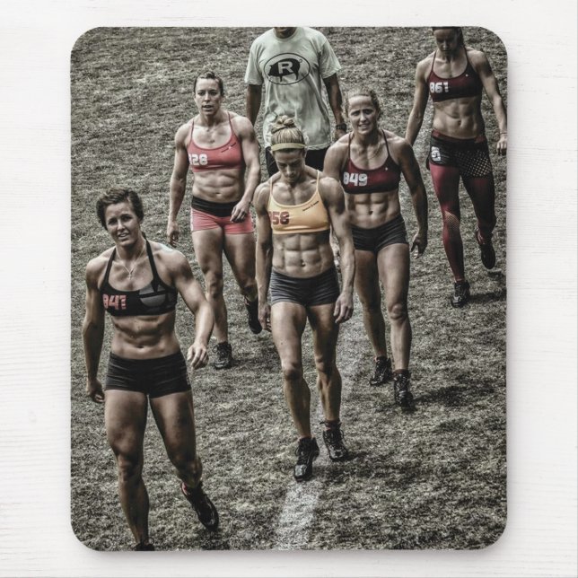 Alfombrilla De Ratón Chicas de fitness femeninas candentes (Frente)