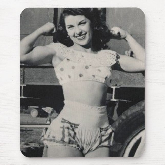 Alfombrilla De Ratón Chicas de fitness femeninas candentes (Frente)