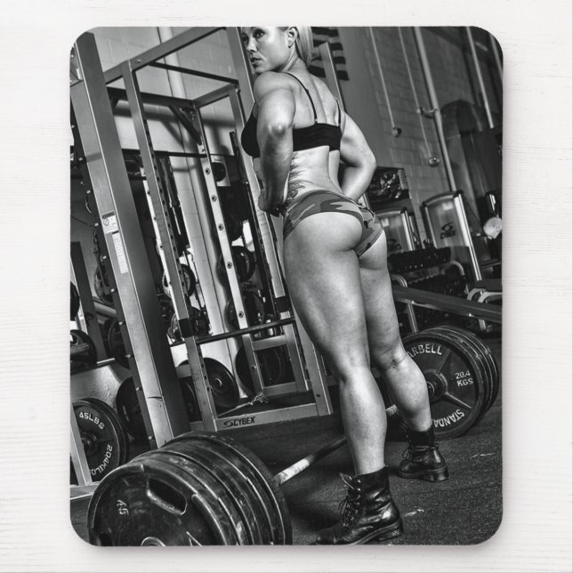 Alfombrilla De Ratón Chicas de fitness femeninas candentes (Frente)