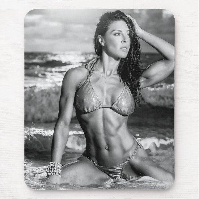 Alfombrilla De Ratón Chicas de fitness femeninas candentes (Frente)