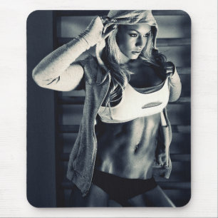 Alfombrilla De Ratón Chicas de fitness femeninas candentes
