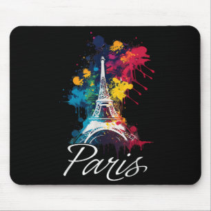 Alfombrilla De Ratón Chicas de la Torre Eiffel de París Viajes de vacac