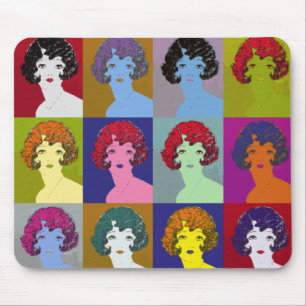 Alfombrilla De Ratón Chicas del arte pop