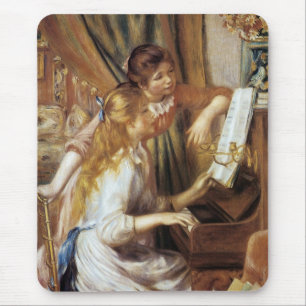 Alfombrilla De Ratón Chicas en el piano