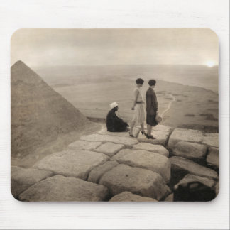 Alfombrilla De Ratón Chicas Flapper Amanecer Pirámide de Keops, Egipto