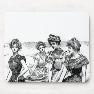 Alfombrilla De Ratón Chicas Gibson en la playa