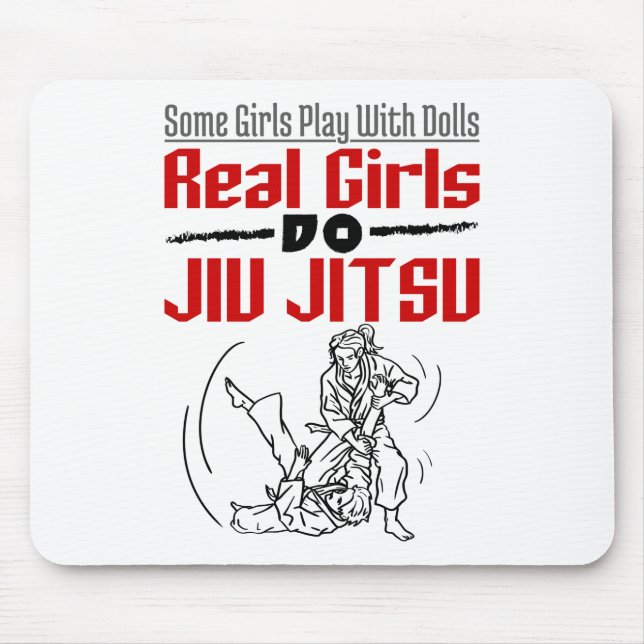 Alfombrilla De Ratón Chicas Reales Jiu Jitsu BJJ Jiujitsu Mujeres (Frente)