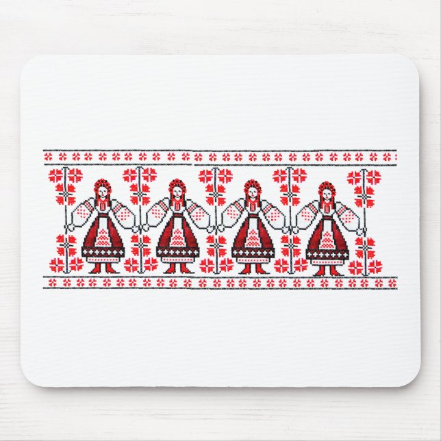 Alfombrilla De Ratón Chicas ucranianos tradicionales de Ucrania del (Frente)