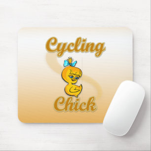 Alfombrilla De Ratón Chick ciclista