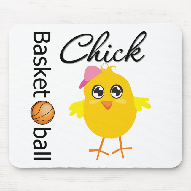 Alfombrilla De Ratón Chick de básquetbol (Frente)