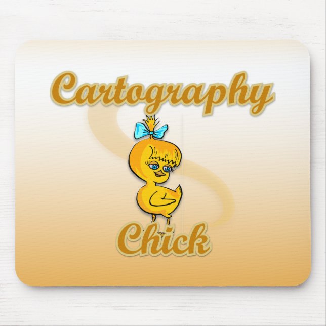 Alfombrilla De Ratón Chick de cartografía (Frente)