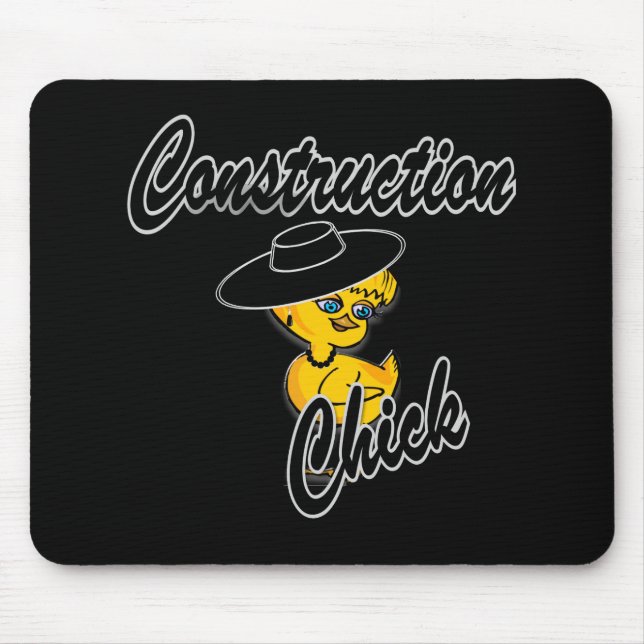 Alfombrilla De Ratón Chick de construcción #4 (Frente)