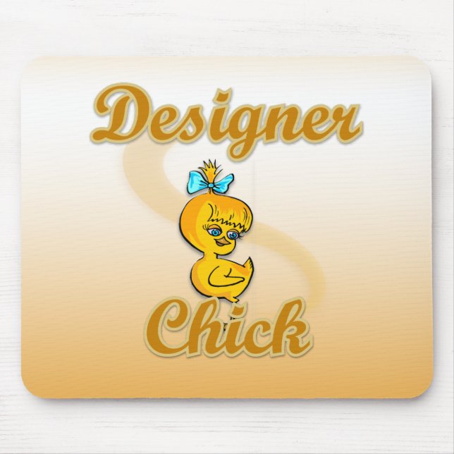 Alfombrilla De Ratón Chick de diseñador (Frente)