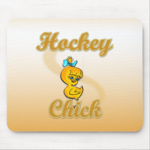 Alfombrilla De Ratón Chick de hockey