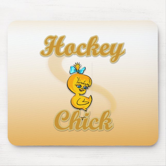 Alfombrilla De Ratón Chick de hockey (Frente)