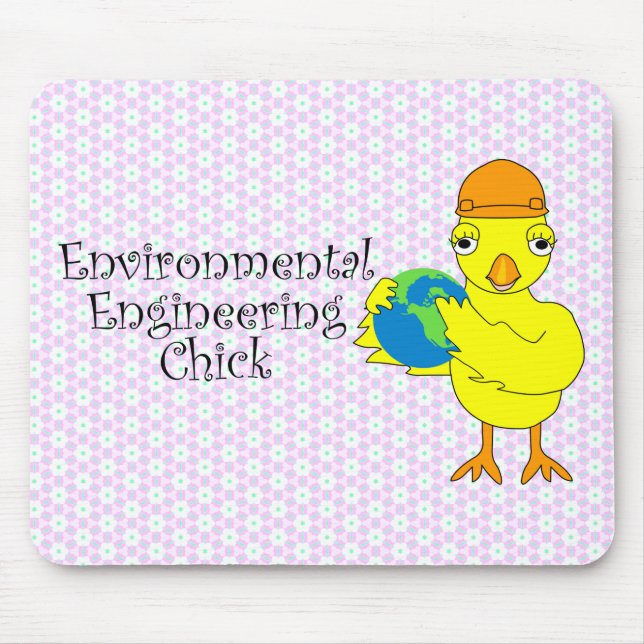 Alfombrilla De Ratón Chick de ingeniería ambiental (Frente)