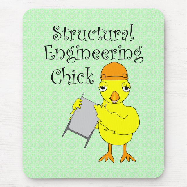 Alfombrilla De Ratón Chick de ingeniería estructural (Frente)