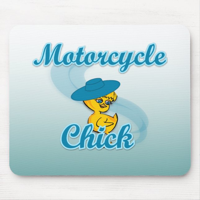 Alfombrilla De Ratón Chick de motocicleta #3 (Frente)