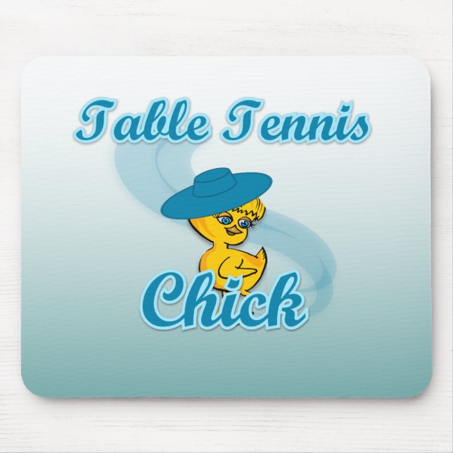 Alfombrilla De Ratón Chick de tenis de mesa #3 (Frente)