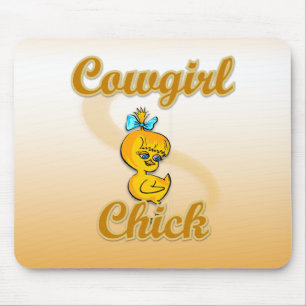Alfombrilla De Ratón Chick de vaca