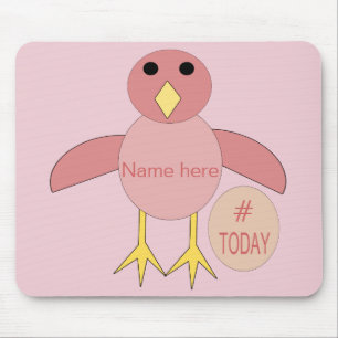 Alfombrilla De Ratón Chick Mousepad, Chica de cumpleaños rosado persona