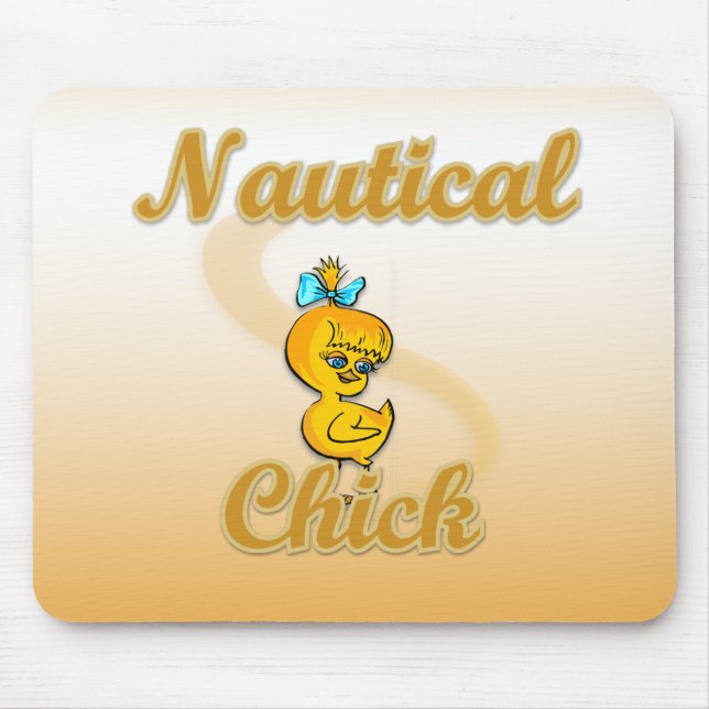 Alfombrilla De Ratón Chick náutico (Frente)