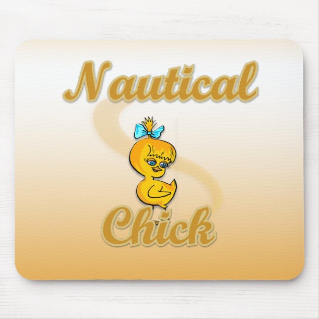 Alfombrilla De Ratón Chick náutico (Frente)