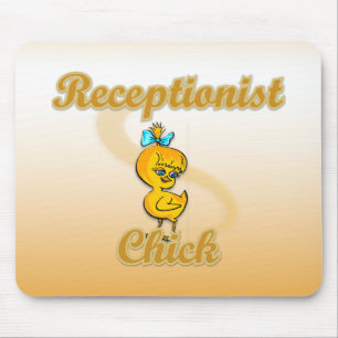Alfombrilla De Ratón Chick recepcionista