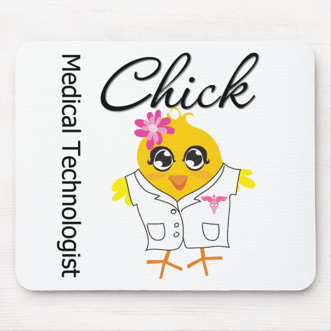 Alfombrilla De Ratón Chick, técnico médico (Frente)