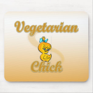 Alfombrilla De Ratón Chick vegetariano