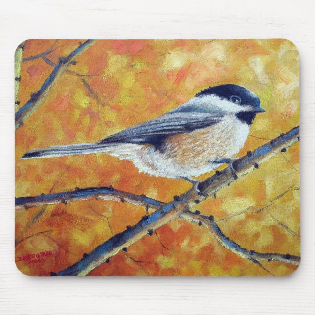 ALFOMBRILLA DE RATÓN CHICKADEE DE BLACK-CAPPED (Frente)