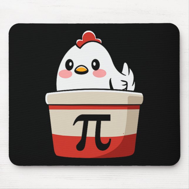 Alfombrilla De Ratón Chicken Pot Pie Funny Math Lover Pi Day Student (Frente)