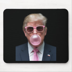 Alfombrilla De Ratón Chicle Rosa Divertido Presidente EEUU Trump