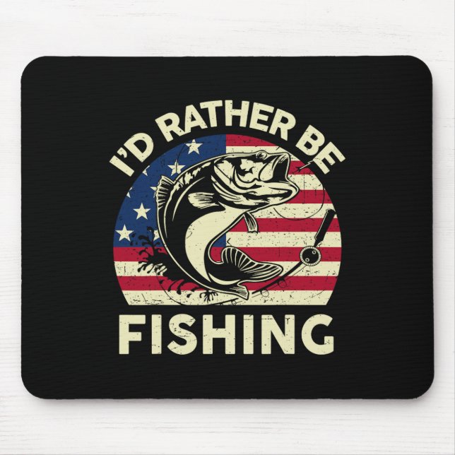 Alfombrilla De Ratón Chico Prefiero Ser Camisas Pescadoras Hombres Jóve (Frente)