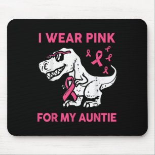 Alfombrilla De Ratón Chico Que Uso Rosa Para Mi Tía De Cáncer De Mama A