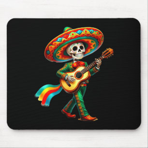 Alfombrilla De Ratón Chicos esqueleto Cinco De Mayo cráneo fiesta sombr