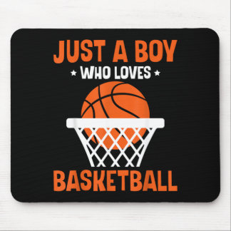Alfombrilla De Ratón Chicos Solo Un Chico Que Ama El Basquetbol Bball