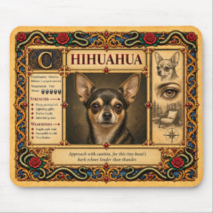 Alfombrilla De Ratón Chihuahua, Arte de Bestiario Medieval
