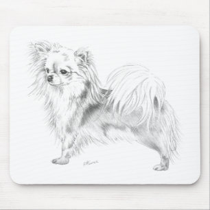 Alfombrilla De Ratón Chihuahua de Longcoat - colocándose
