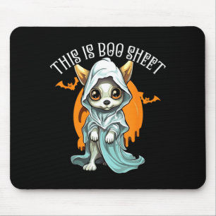 Alfombrilla De Ratón Chihuahua Halloween Cachorro Truco o Trato Espeluz